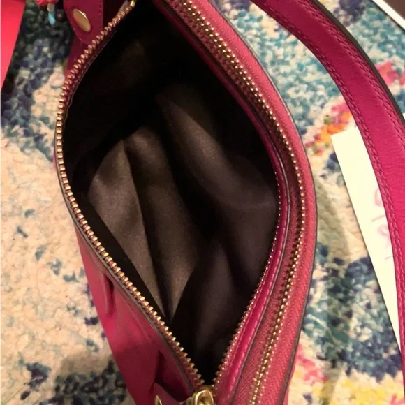 Coach Madison Hot Pink/Magenta Leather Shoulder Bag - Picture 4 of 15